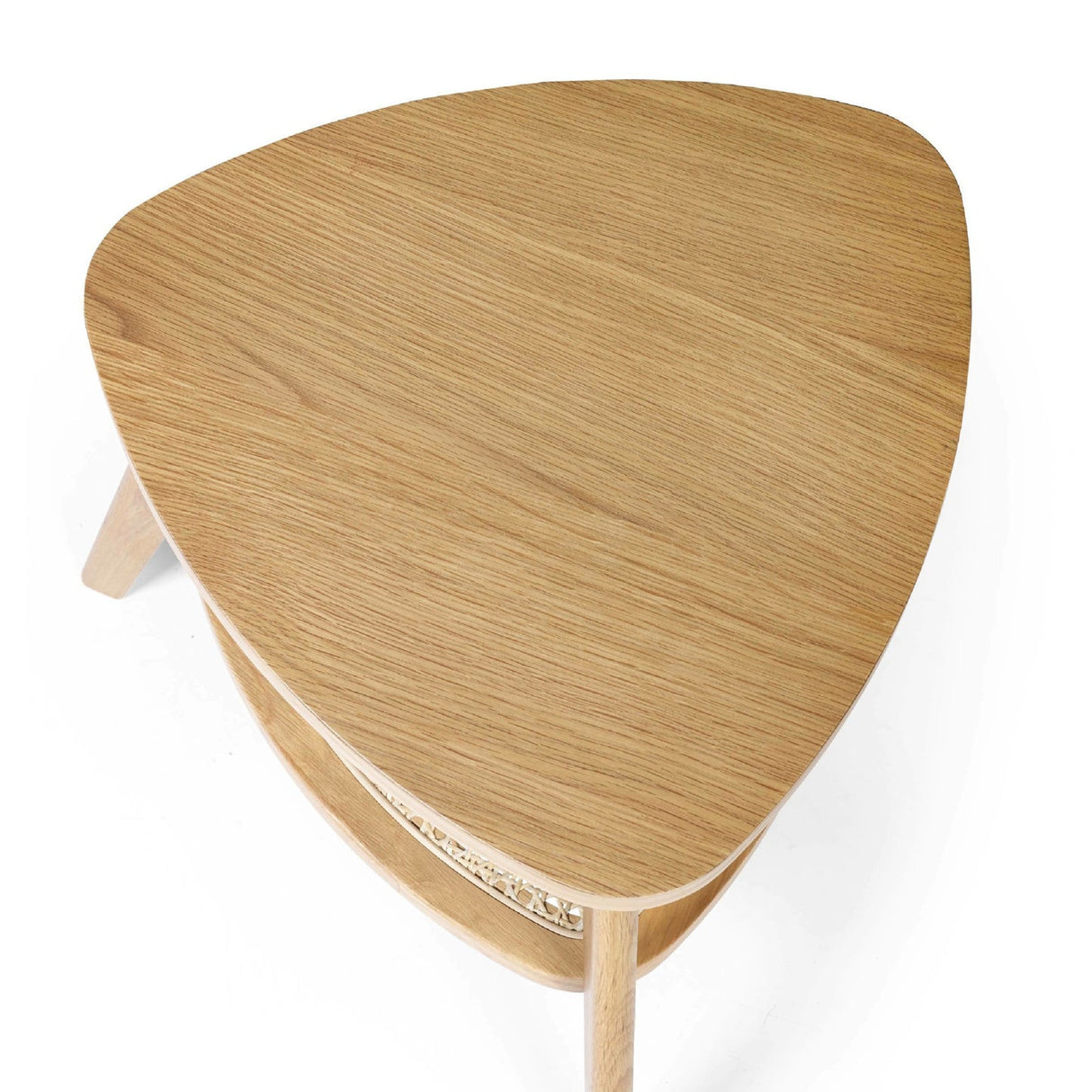 Wooden Side Table With Undershelf - Vera