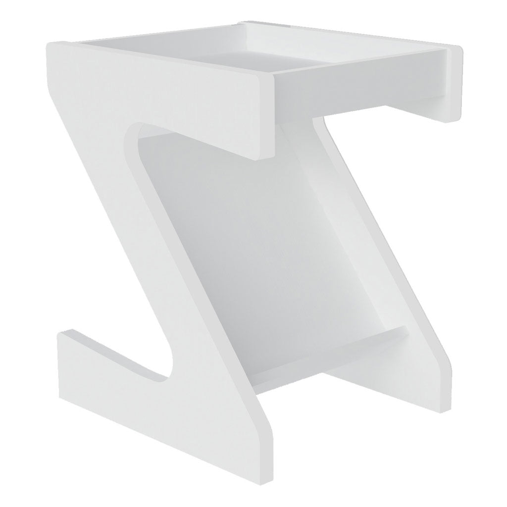 Wooden Side Table Z Shaped - Naples