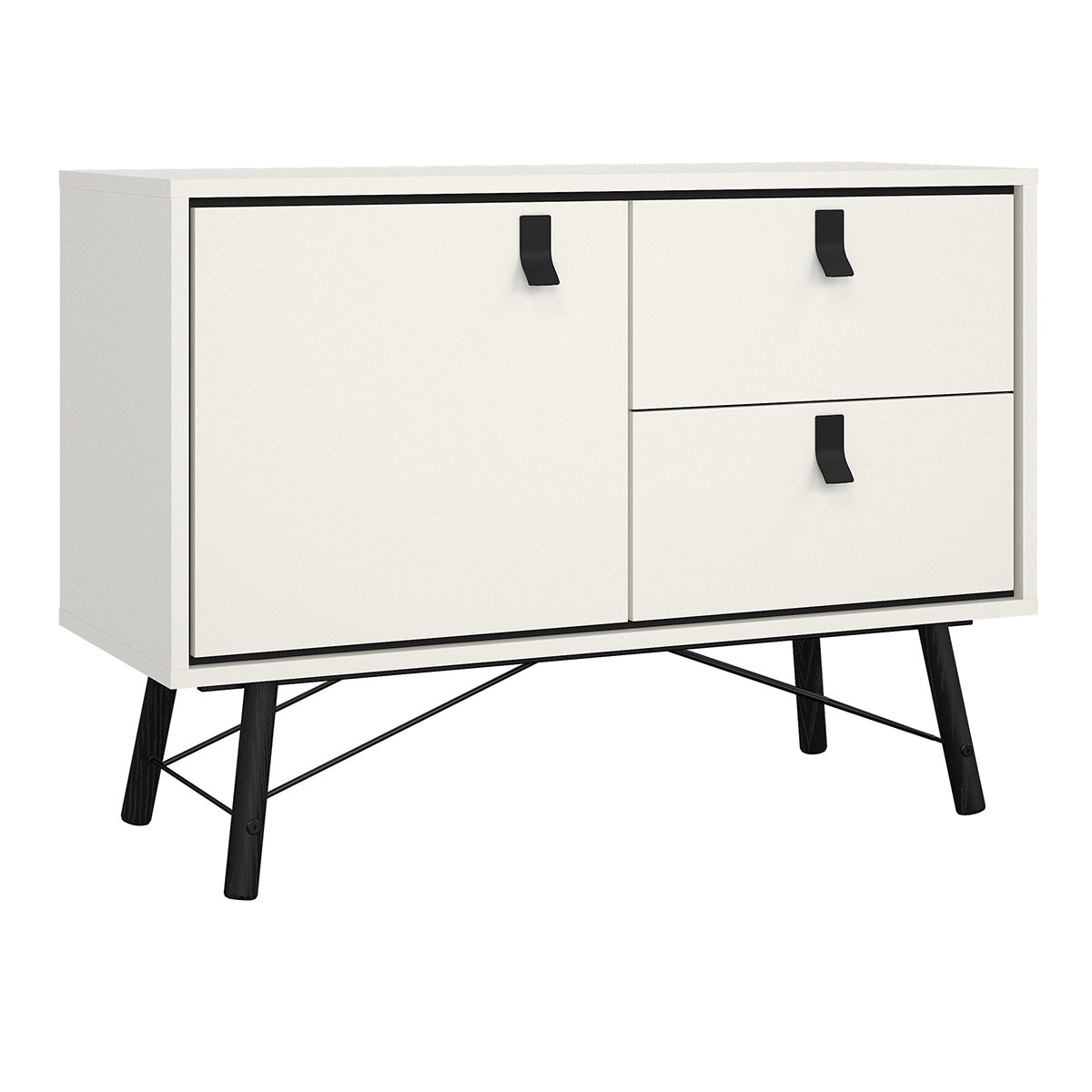 Wooden Sideboard With 1 Door And 2 Drawers - Ry