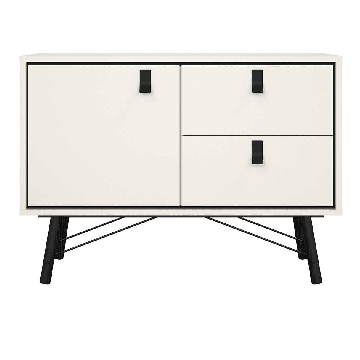 Wooden Sideboard With 1 Door And 2 Drawers - Ry