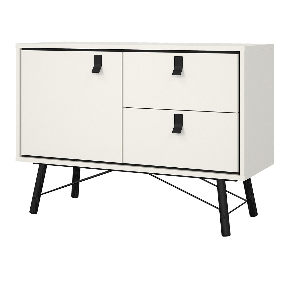 Wooden Sideboard With 1 Door And 2 Drawers - Ry