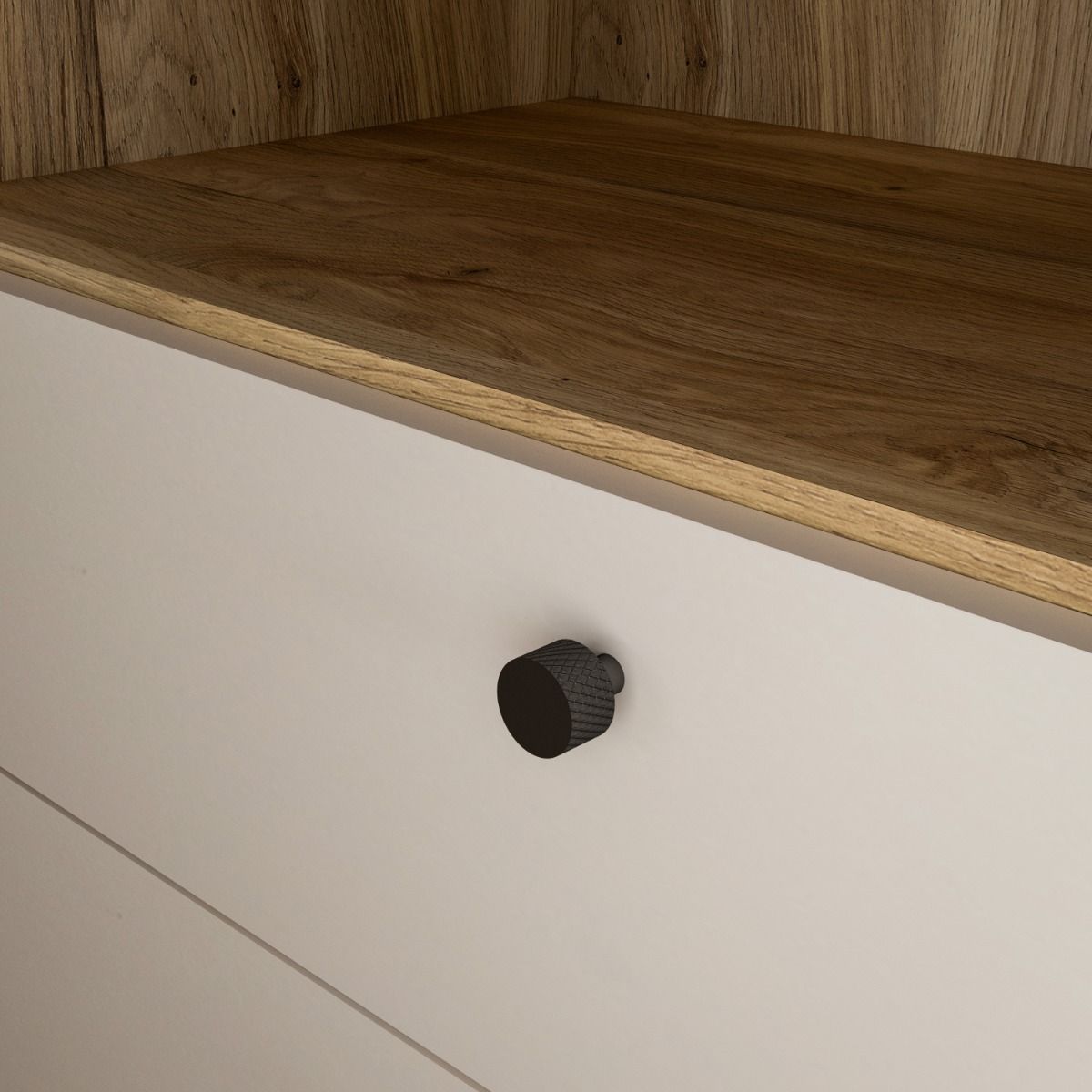 Wooden Sideboard With 1 Door And 3 Drawers - Grafton