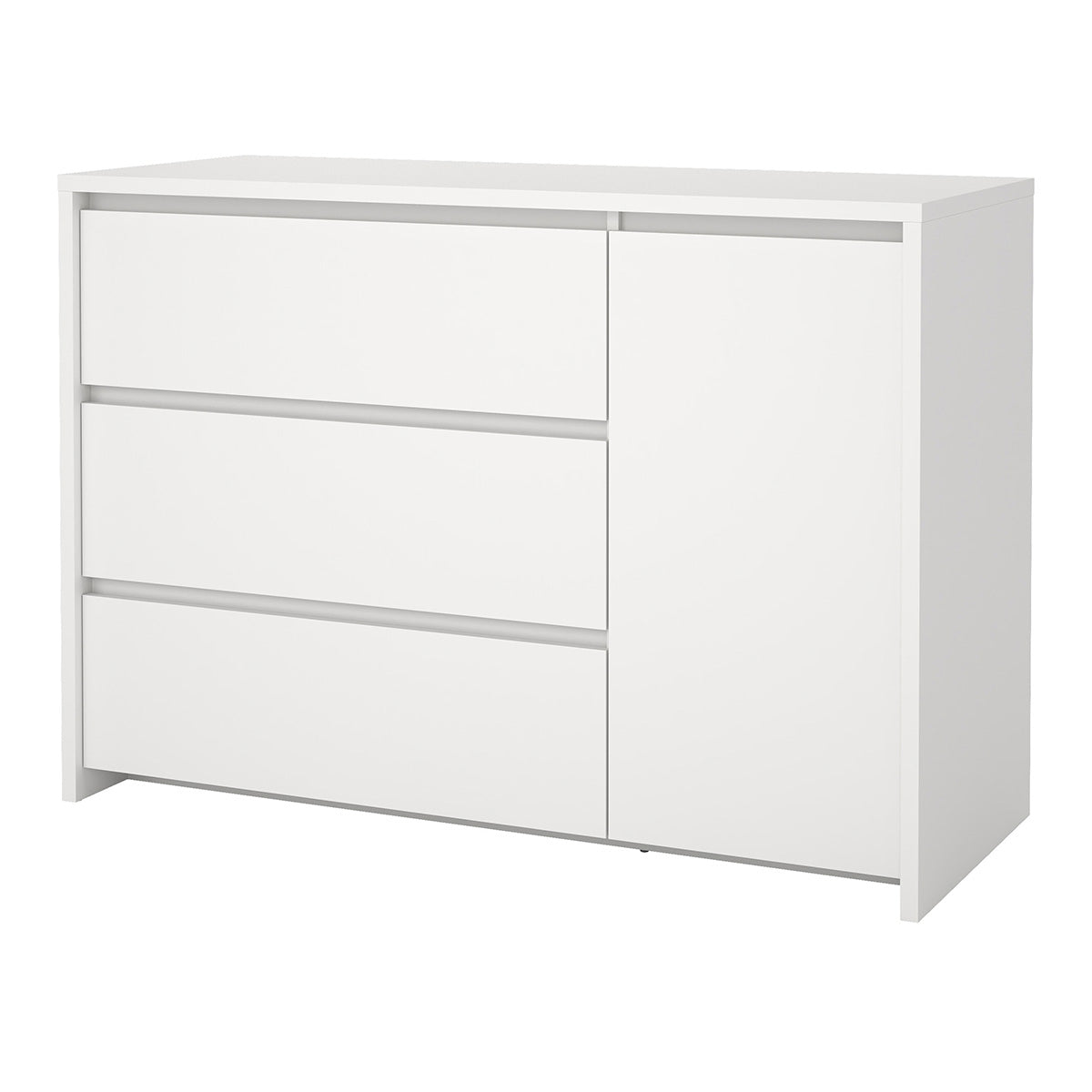 Wooden Sideboard With 1 Door And 3 Drawers - Next