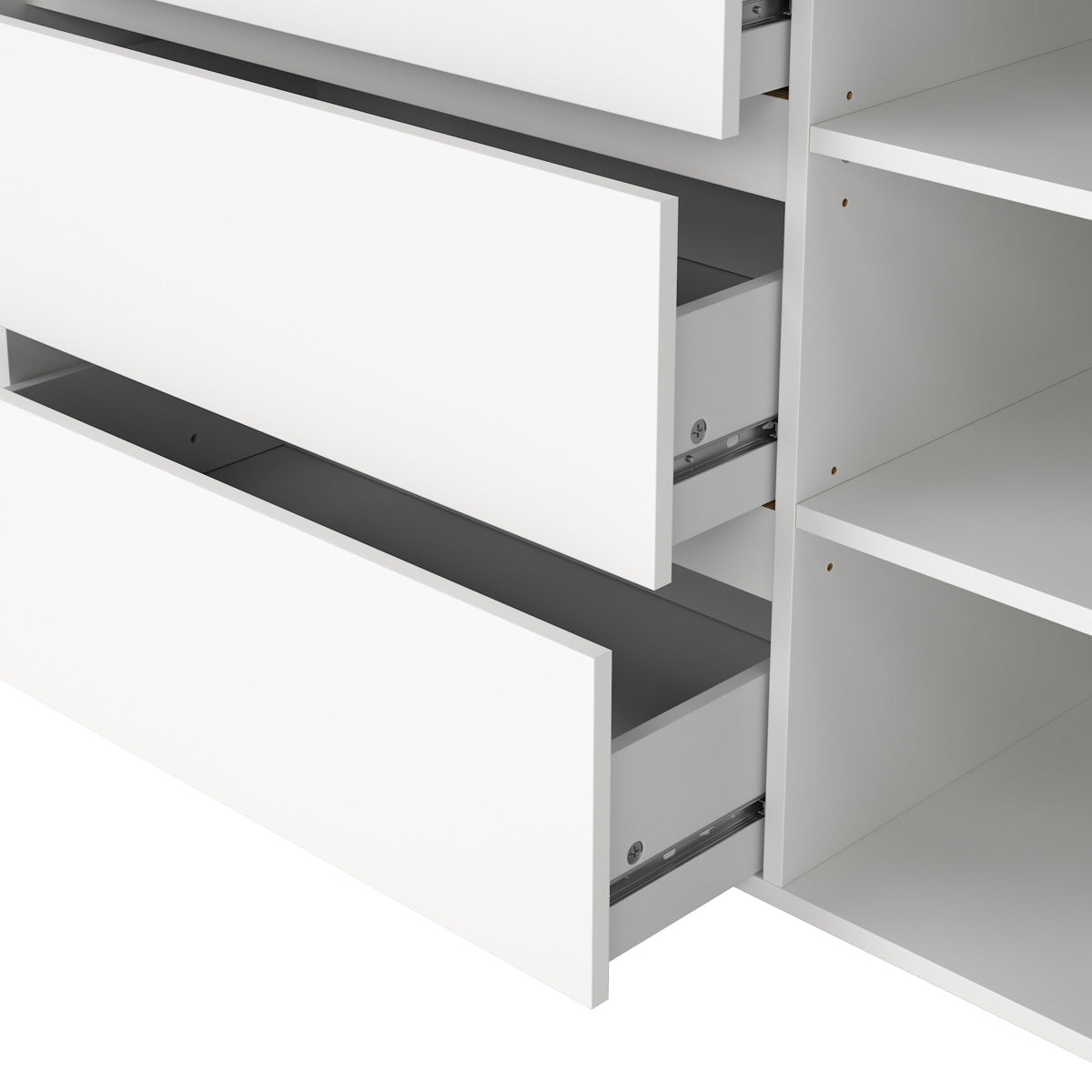 Wooden Sideboard With 1 Door And 3 Drawers - Next