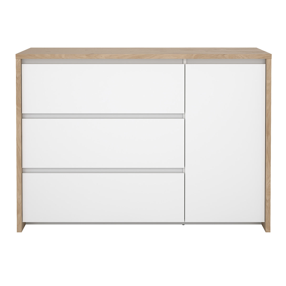 Wooden Sideboard With 1 Door And 3 Drawers - Next
