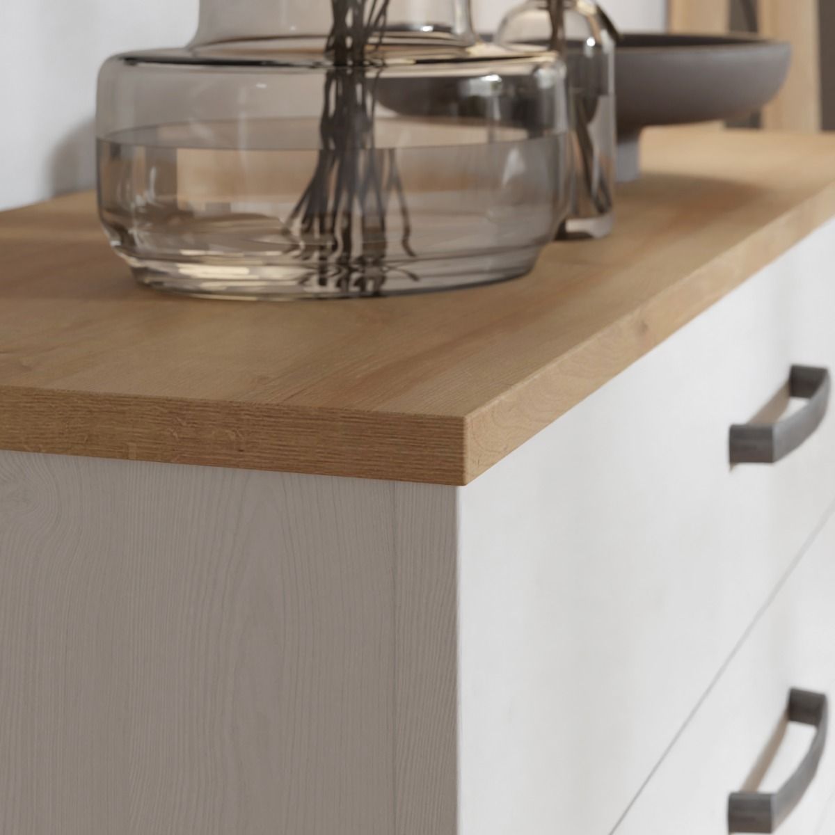 Wooden Sideboard With 1 Door And 4 Drawers - Bohol