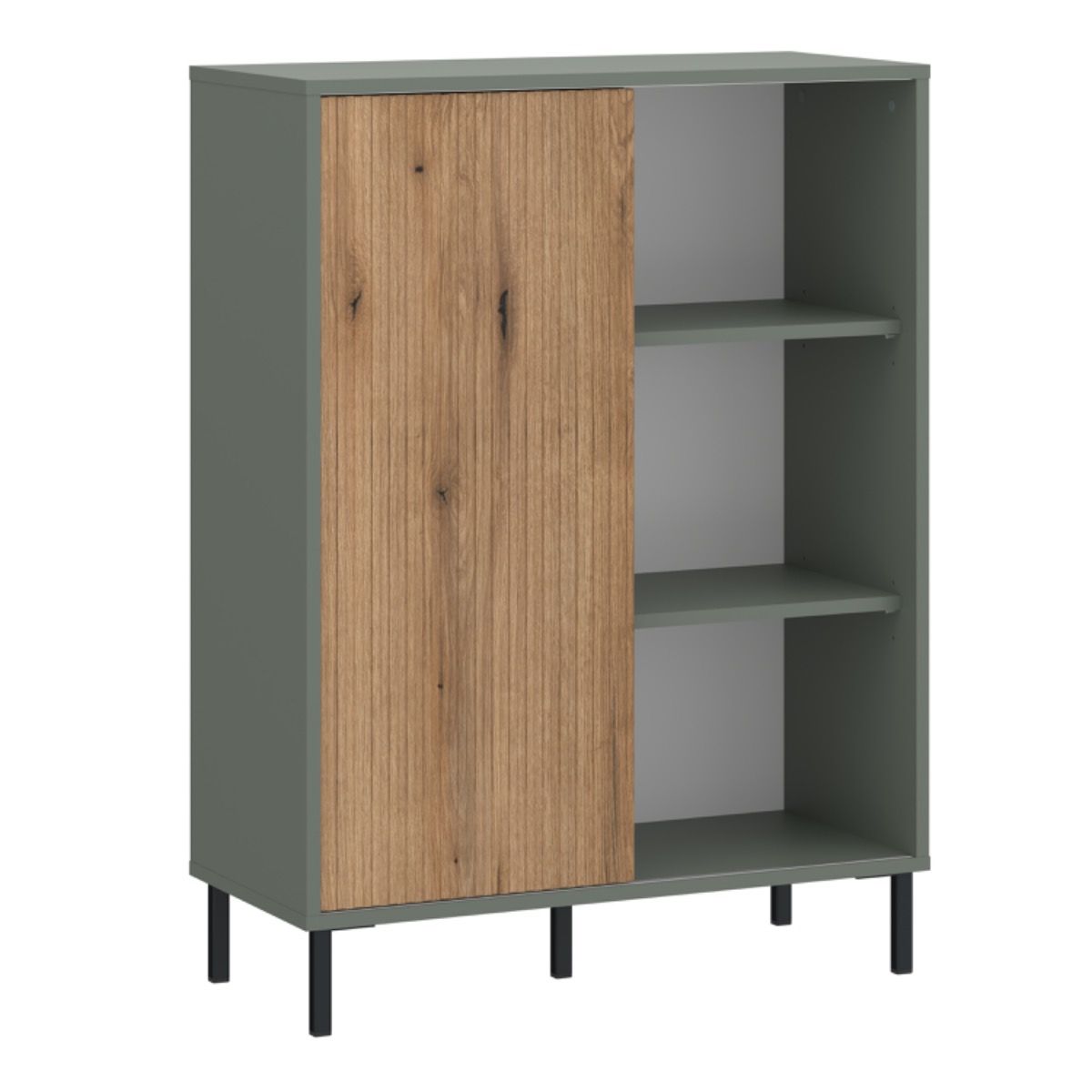 Wooden Sideboard With 1 Handless Sliding Door - Darwin