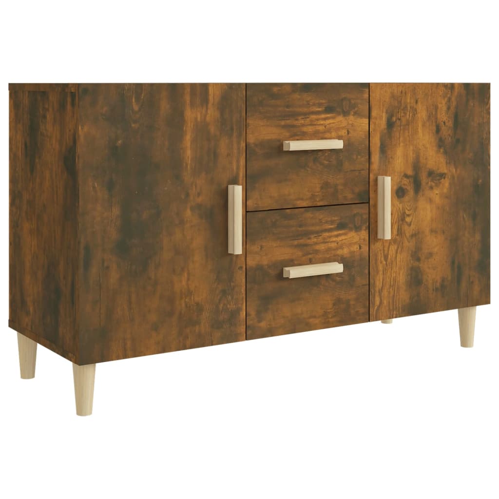 Wooden Sideboard 100cm Wide With 2 Doors 2 Drawers - Vantage Home