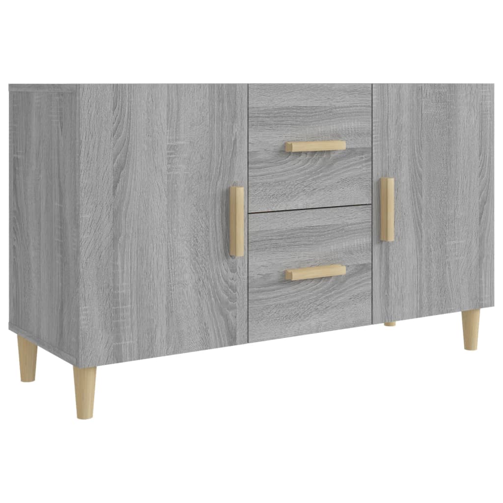 Wooden Sideboard 100cm Wide With 2 Doors 2 Drawers - Vantage Home