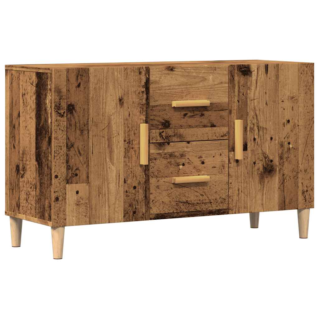 Wooden Sideboard 100cm Wide With 2 Doors 2 Drawers - Vantage Home