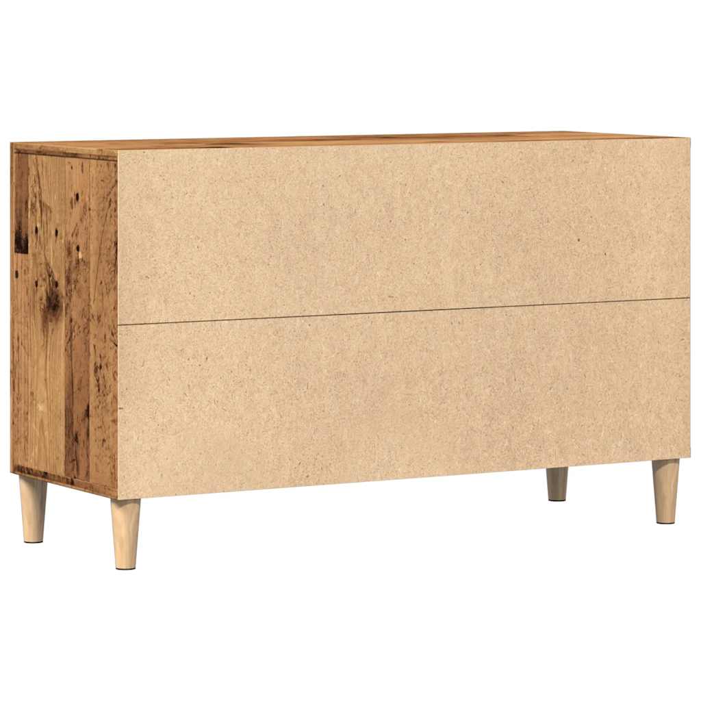 Wooden Sideboard 100cm Wide With 2 Doors 2 Drawers - Vantage Home