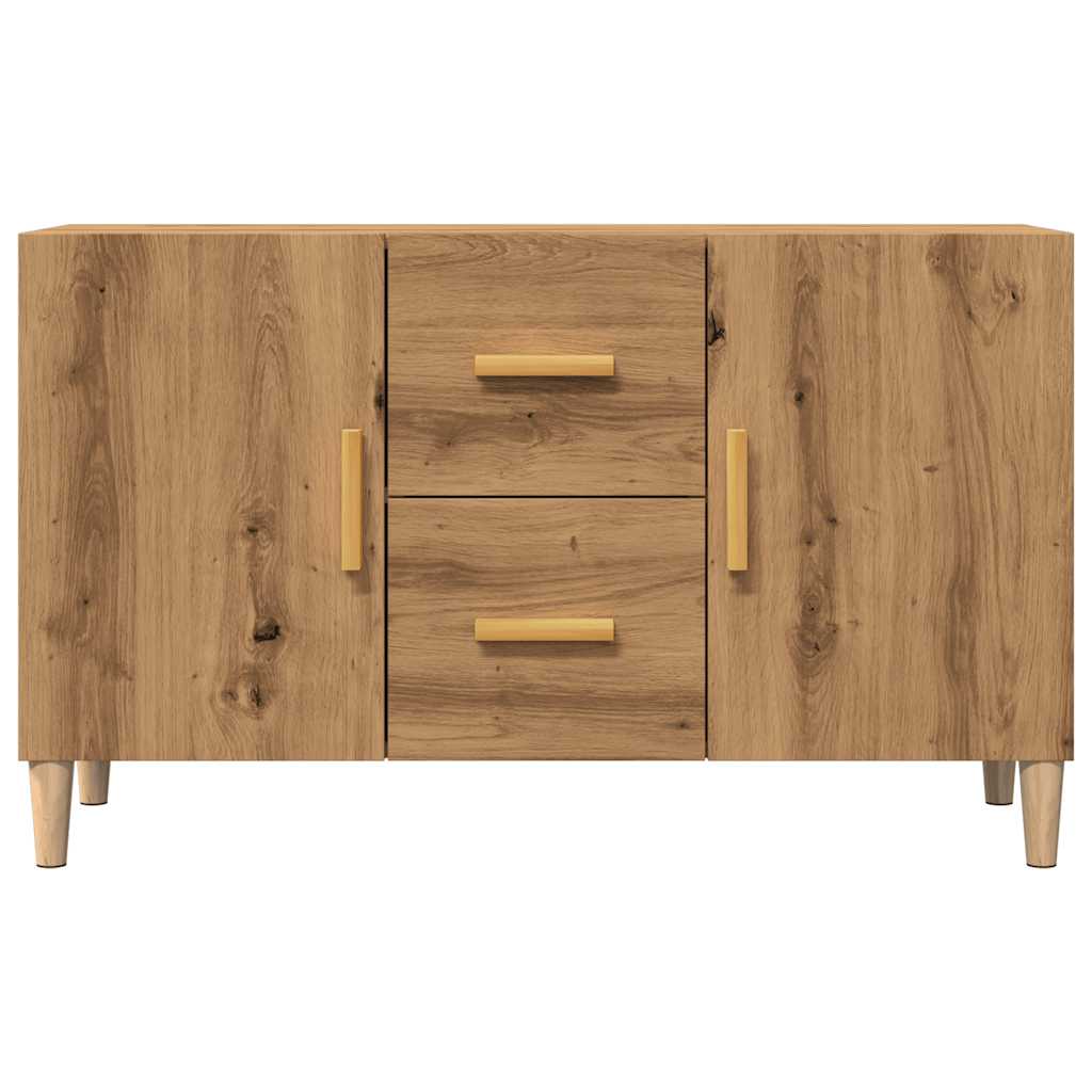 Wooden Sideboard 100cm Wide With 2 Doors 2 Drawers - Vantage Home