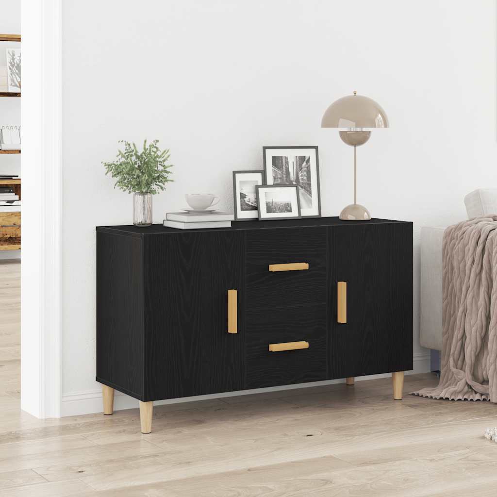 Wooden Sideboard 100cm Wide With 2 Doors 2 Drawers - Vantage Home