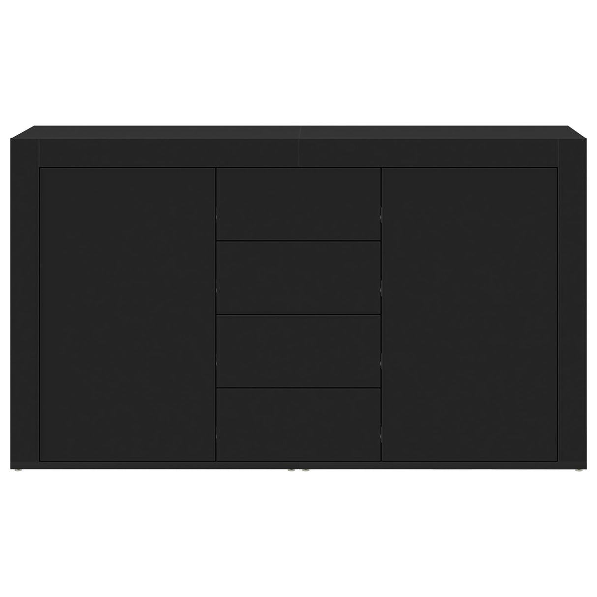 Wooden Sideboard 120cm Wide With 2 Doors 4 Drawers - Vantage Home