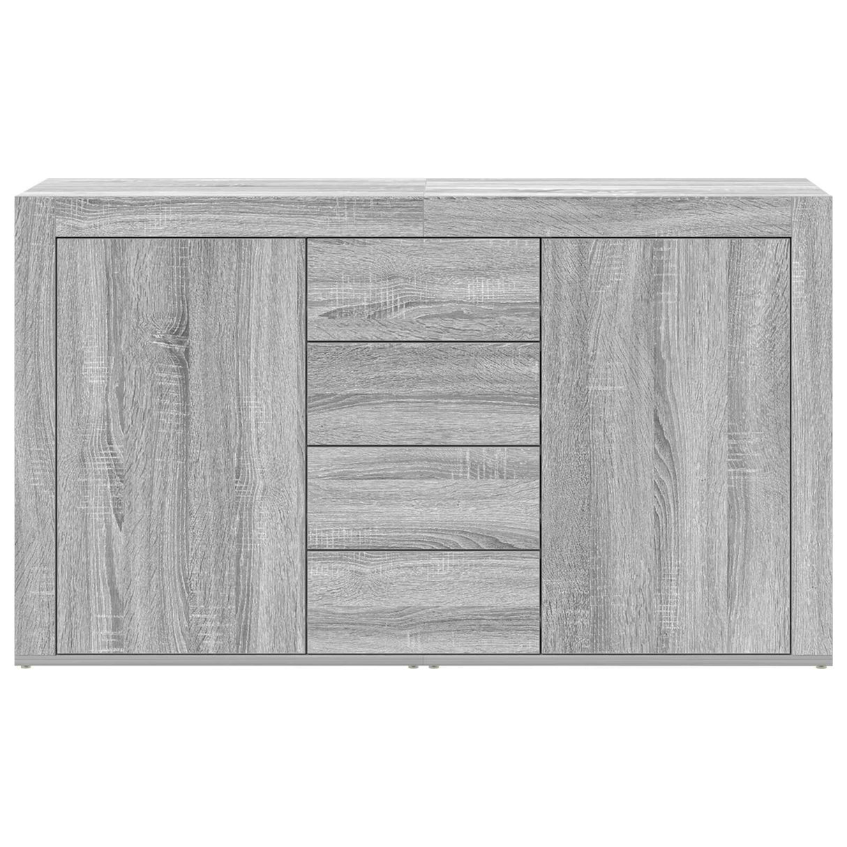 Wooden Sideboard 120cm Wide With 2 Doors 4 Drawers - Vantage Home