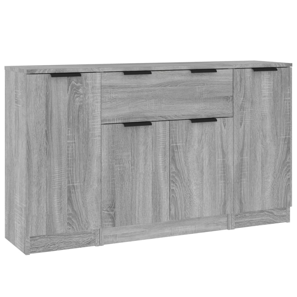 Wooden Sideboard 120cm Wide With 4 Doors And 1 Drawer - Vantage Home