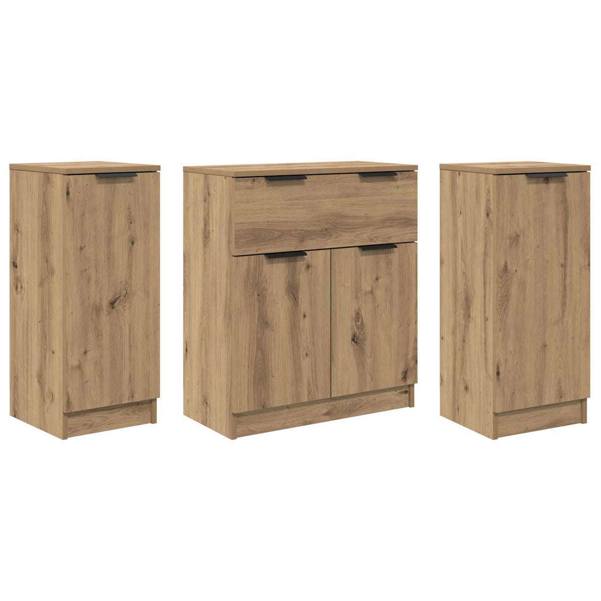 Wooden Sideboard 120cm Wide With 4 Doors And 1 Drawer - Vantage Home