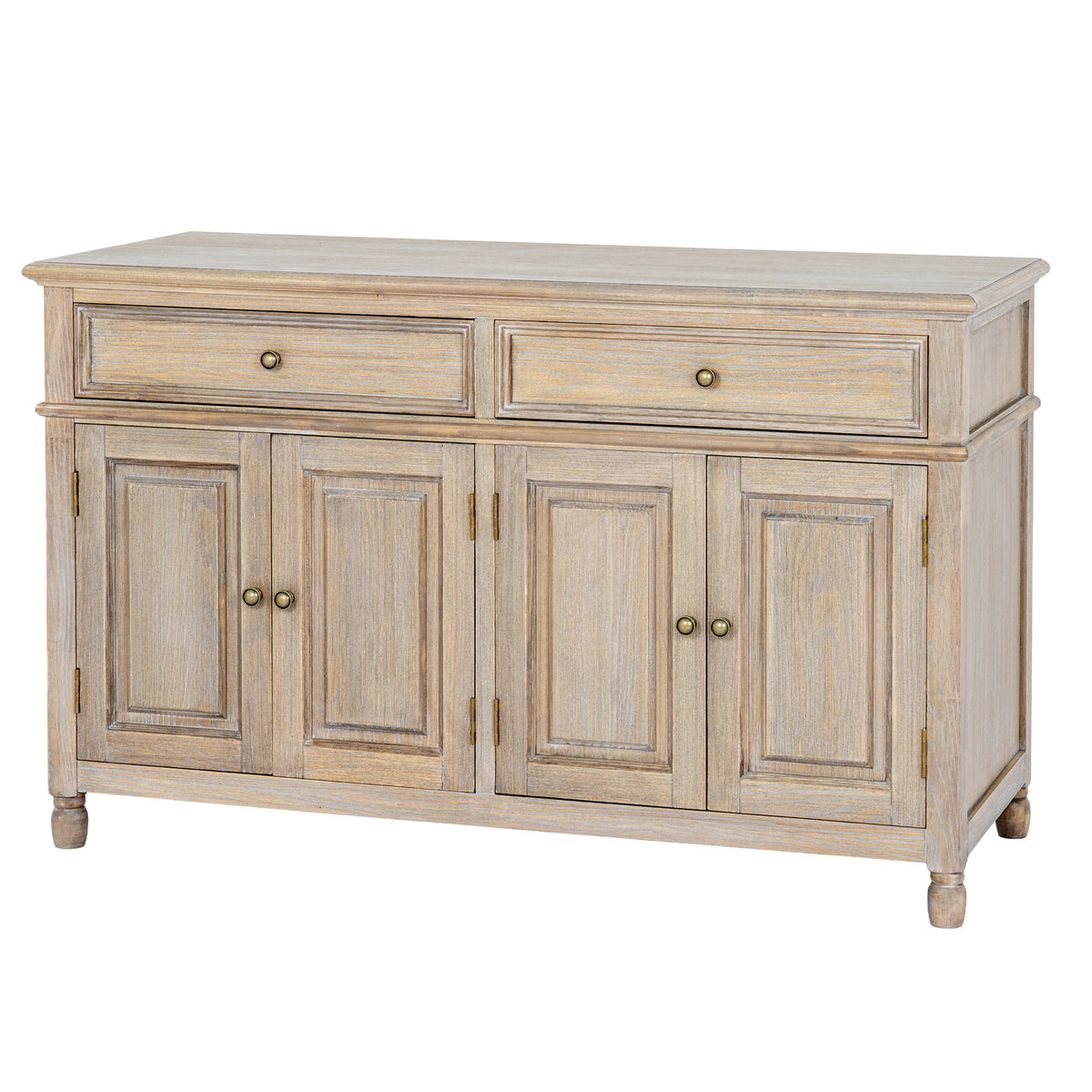 Wooden Sideboard 120cm Wide With 4 Doors And 2 Drawers - Delphine