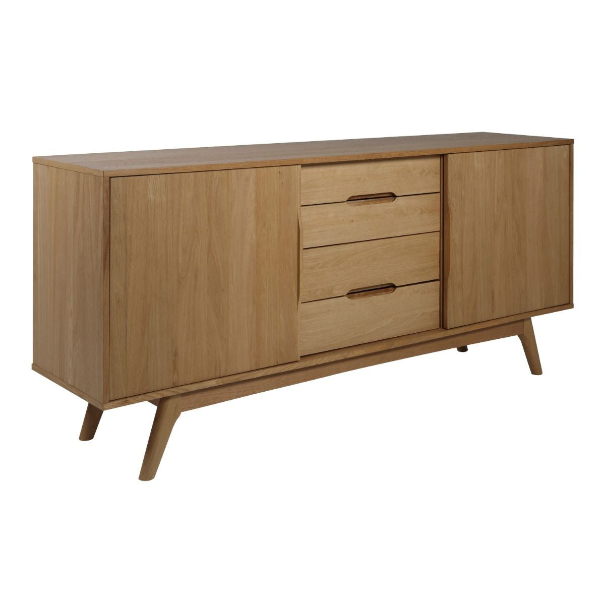 Wooden Sideboard With 2 Door And 4 Drawers - Marte