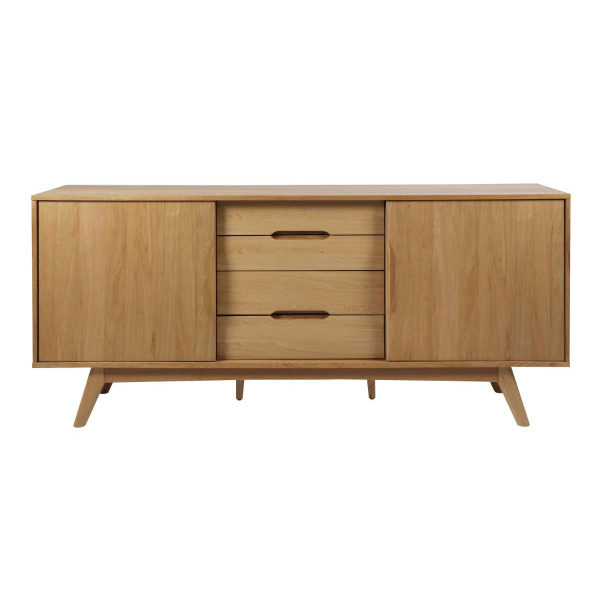 Wooden Sideboard With 2 Door And 4 Drawers - Marte