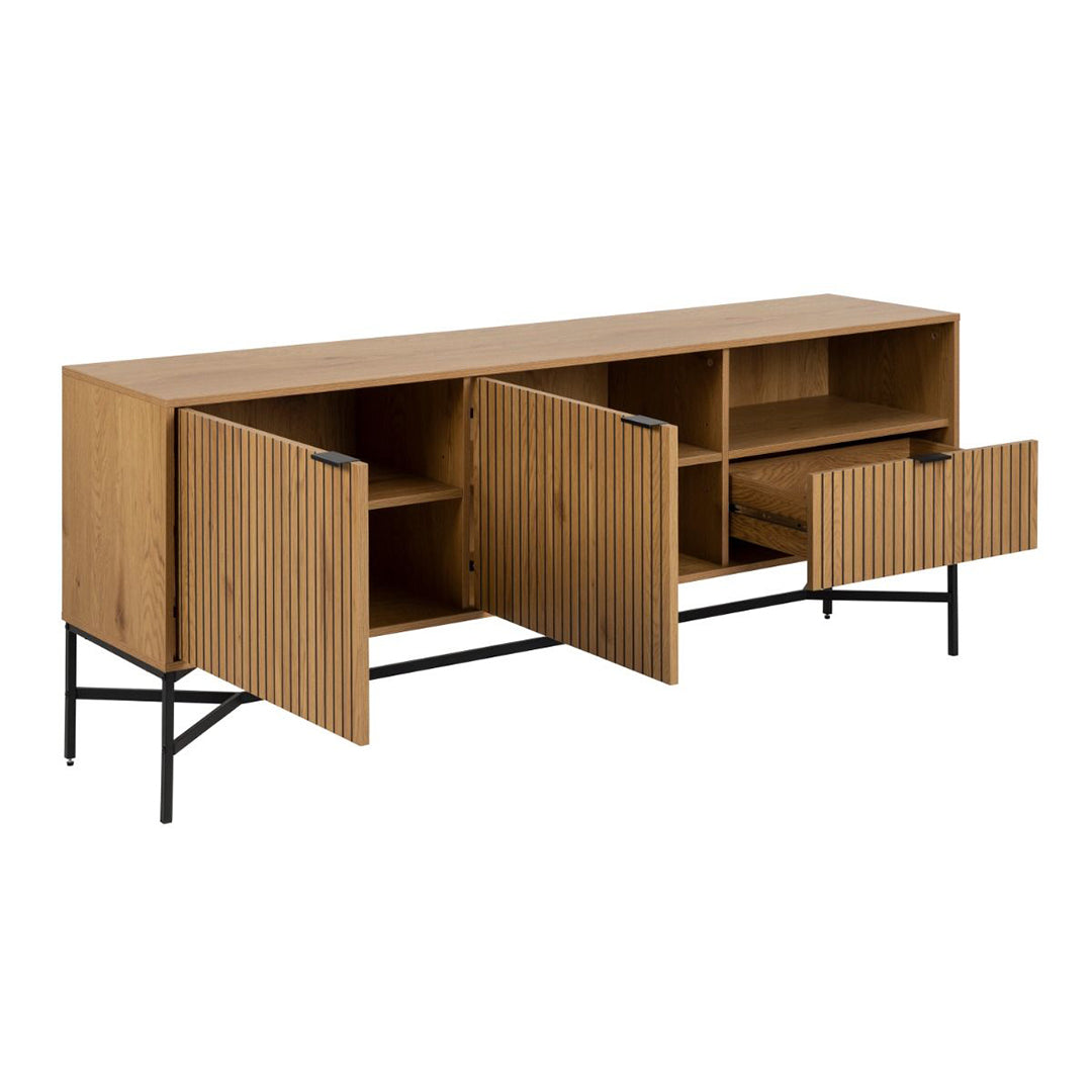 Wooden Sideboard With 2 Doors And 1 Drawer - Jaipur