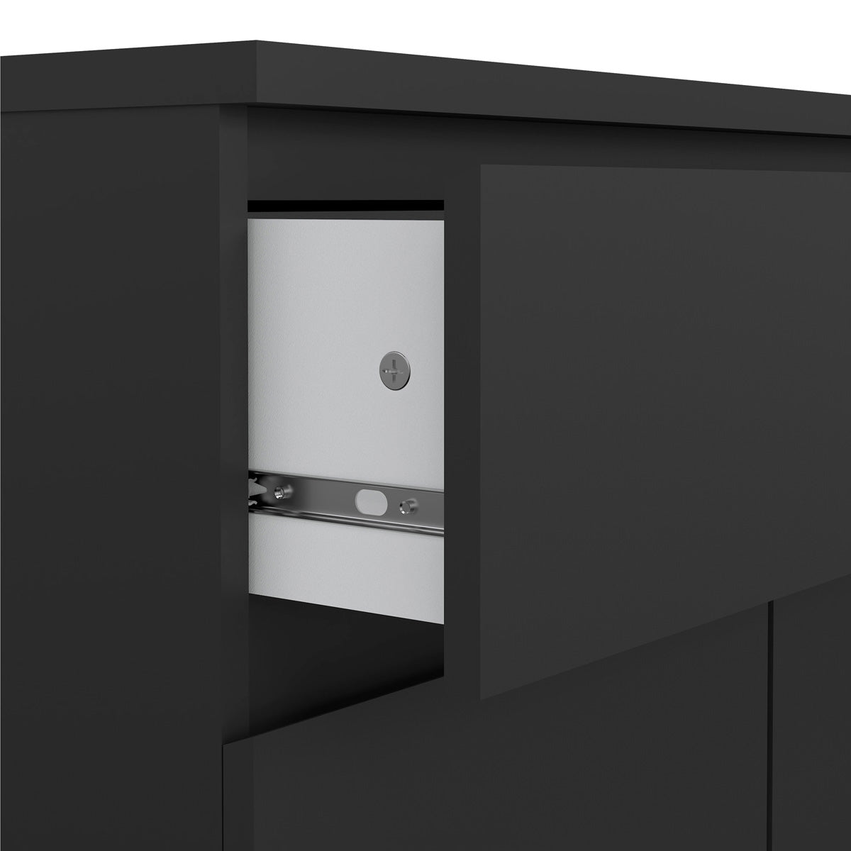 Wooden Sideboard With 2 Doors And 1 Drawer - Naia