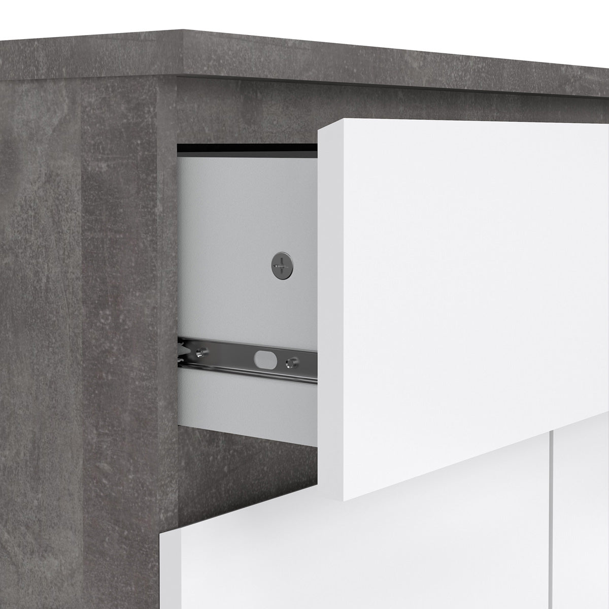 Wooden Sideboard With 2 Doors And 1 Drawer - Naia