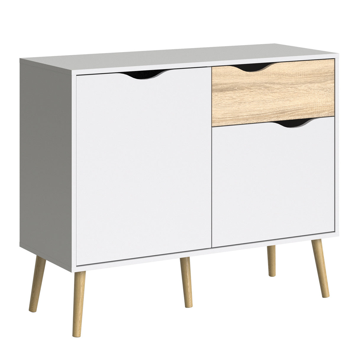 Wooden Sideboard With 2 Doors And 1 Drawer - Oslo