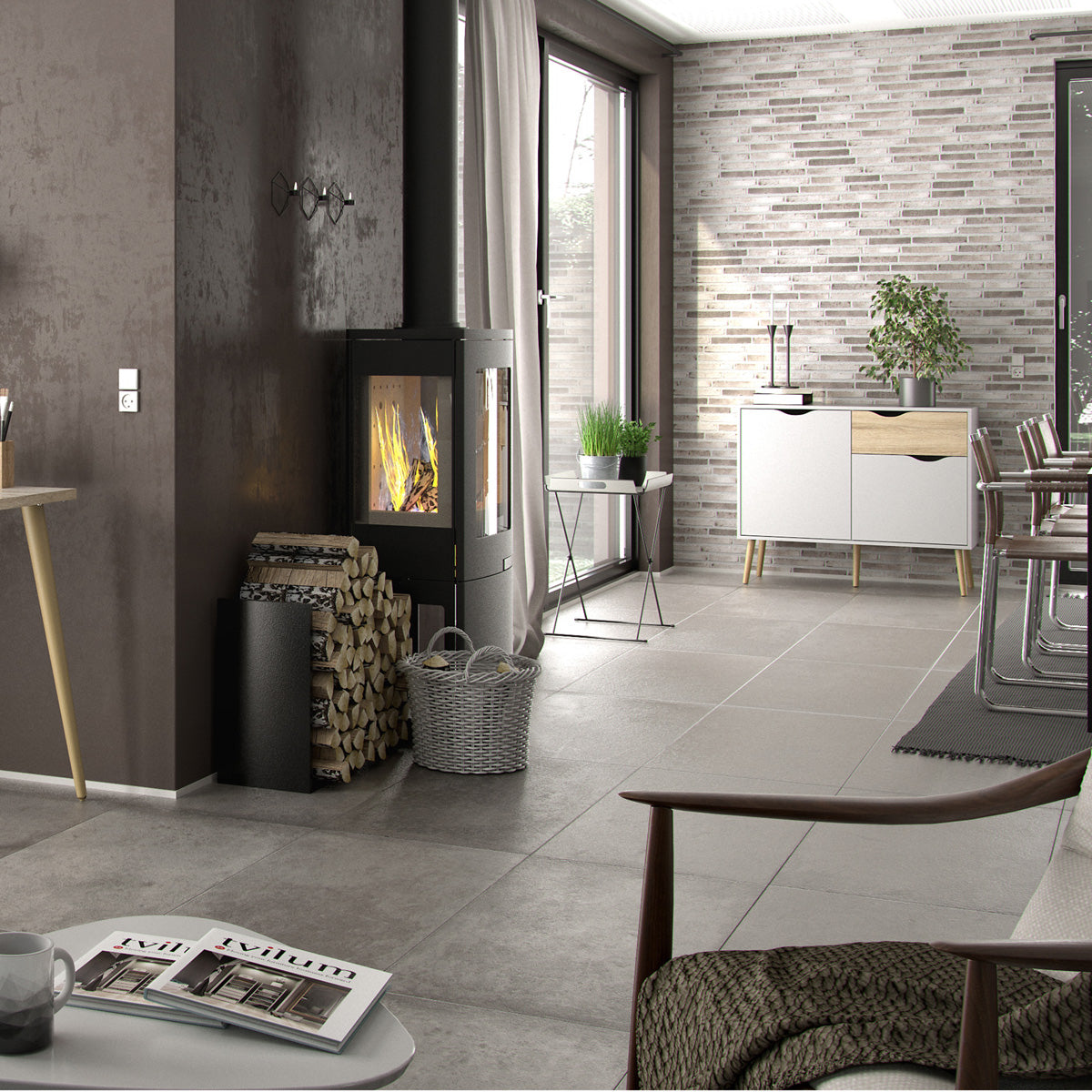 Wooden Sideboard With 2 Doors And 1 Drawer - Oslo