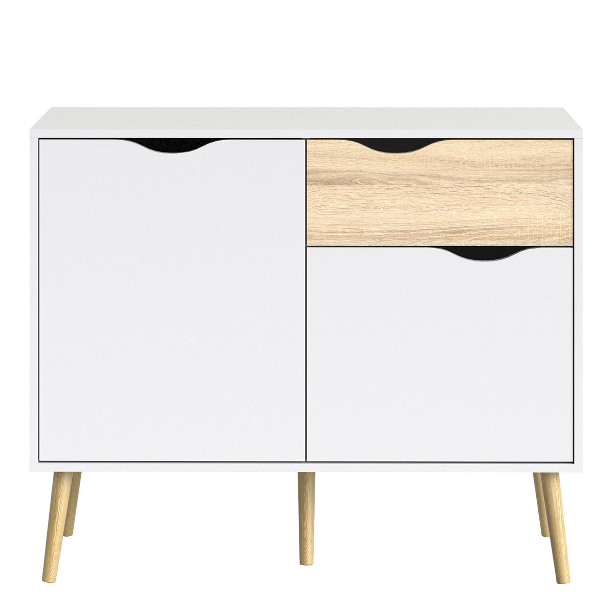 Wooden Sideboard With 2 Doors And 1 Drawer - Oslo