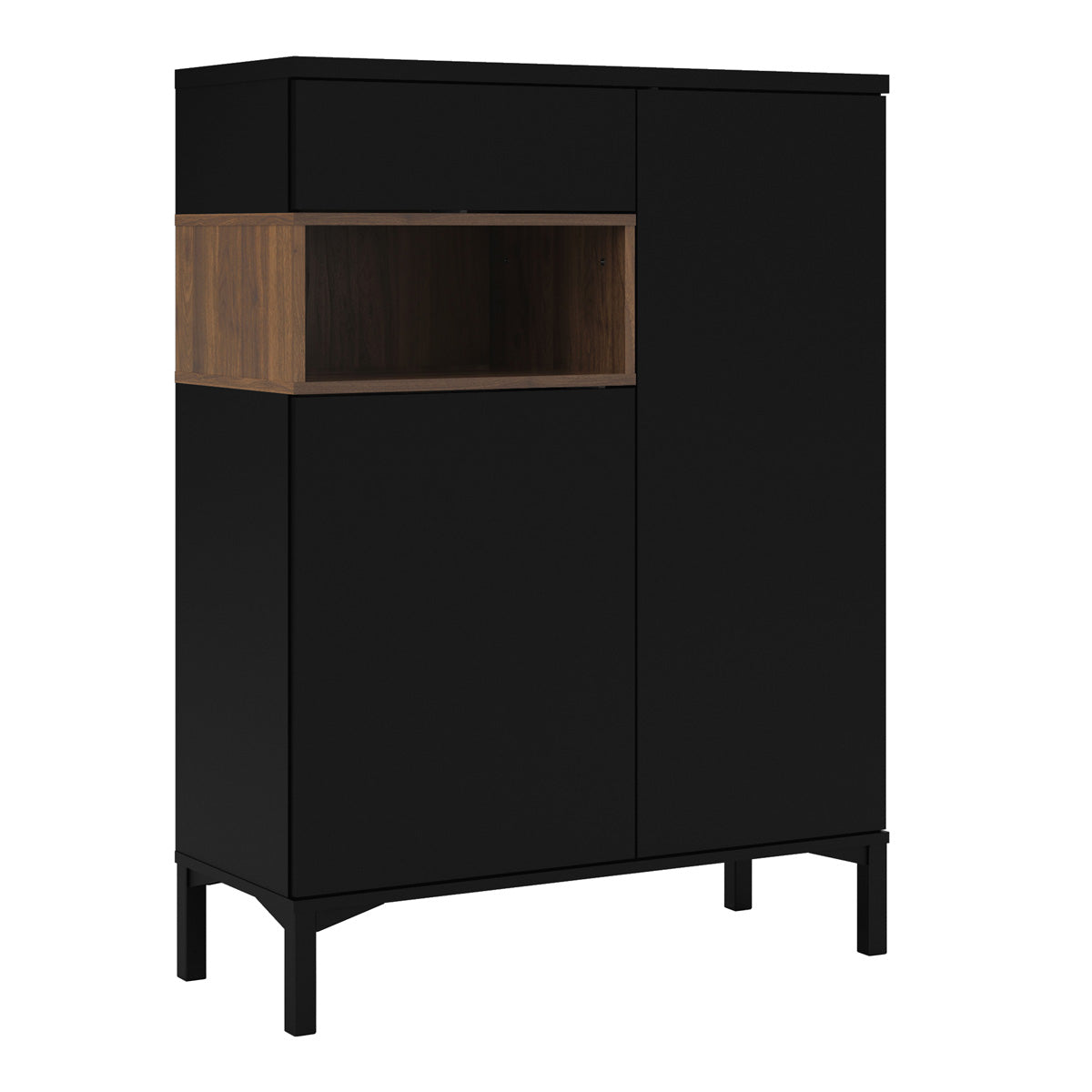 Wooden Sideboard With 2 Doors And 1 Drawer - Roomers