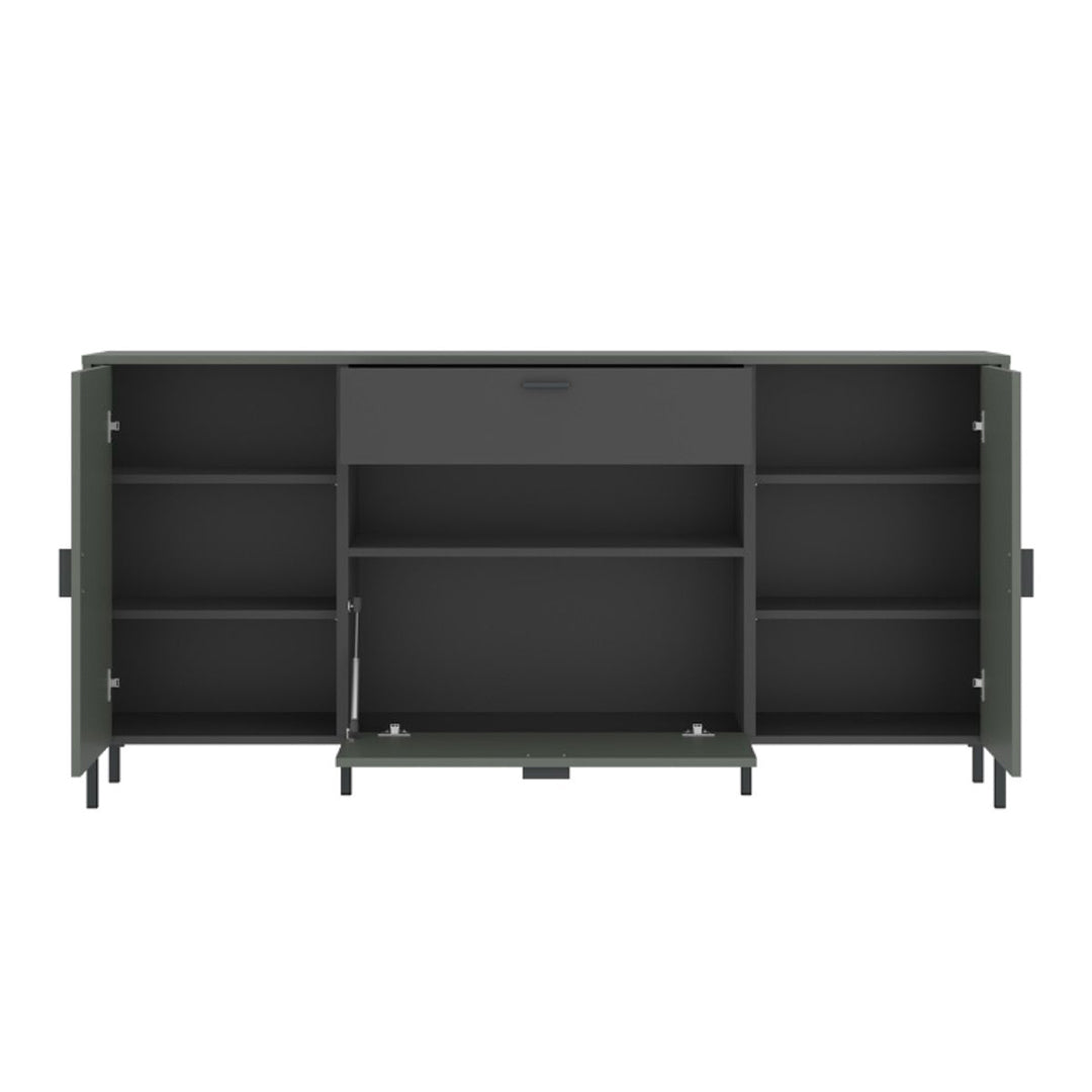 Wooden Sideboard With 2 Doors 1 Flap And 1 Drawer - Arundel