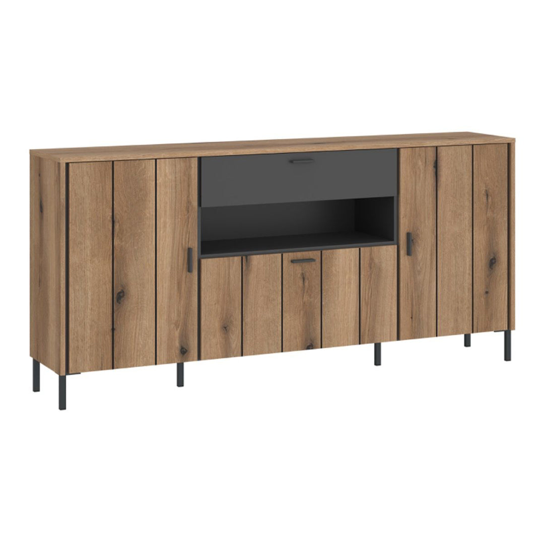Wooden Sideboard With 2 Doors 1 Flap And 1 Drawer - Arundel