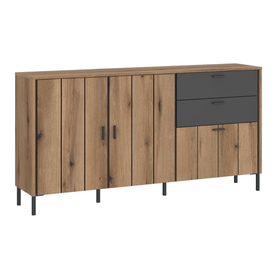 Wooden Sideboard With 2 Doors 1 Flap And 2 Drawers - Arundel
