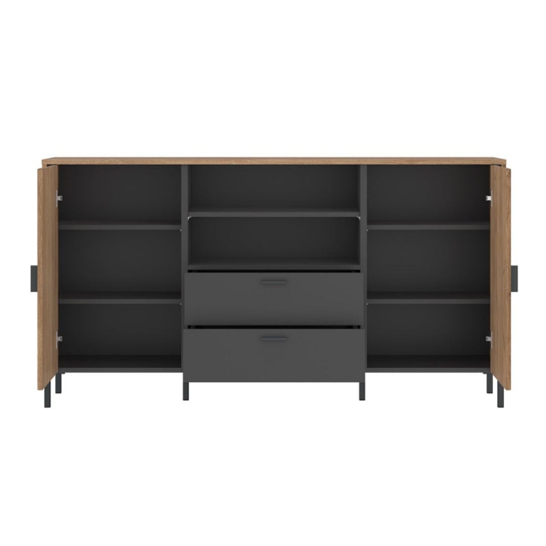 Wooden Sideboard With 2 Doors And 2 Drawers - Arundel