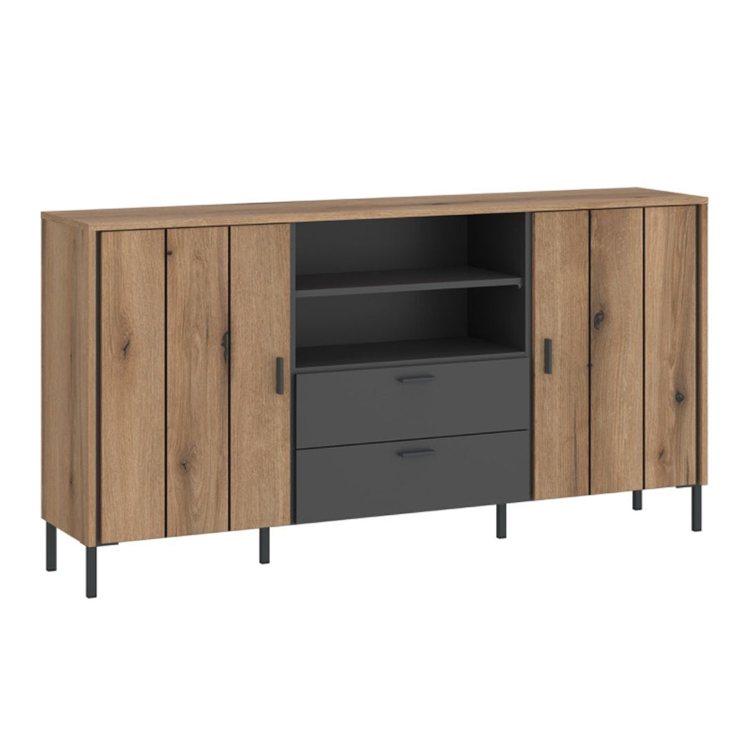 Wooden Sideboard With 2 Doors And 2 Drawers - Arundel