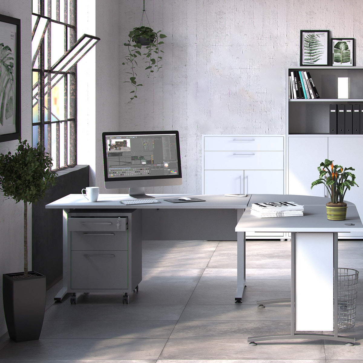 Wooden Sideboard With 2 Doors And 2 Drawers - Prima