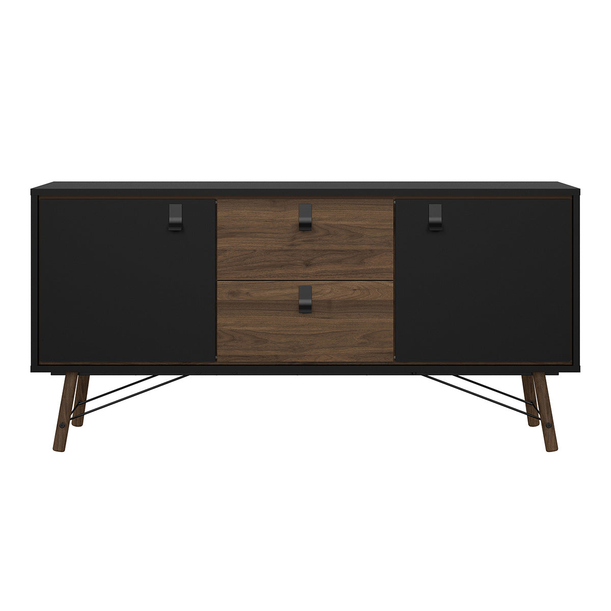 Wooden Sideboard With 2 Doors And 2 Drawers - Ry