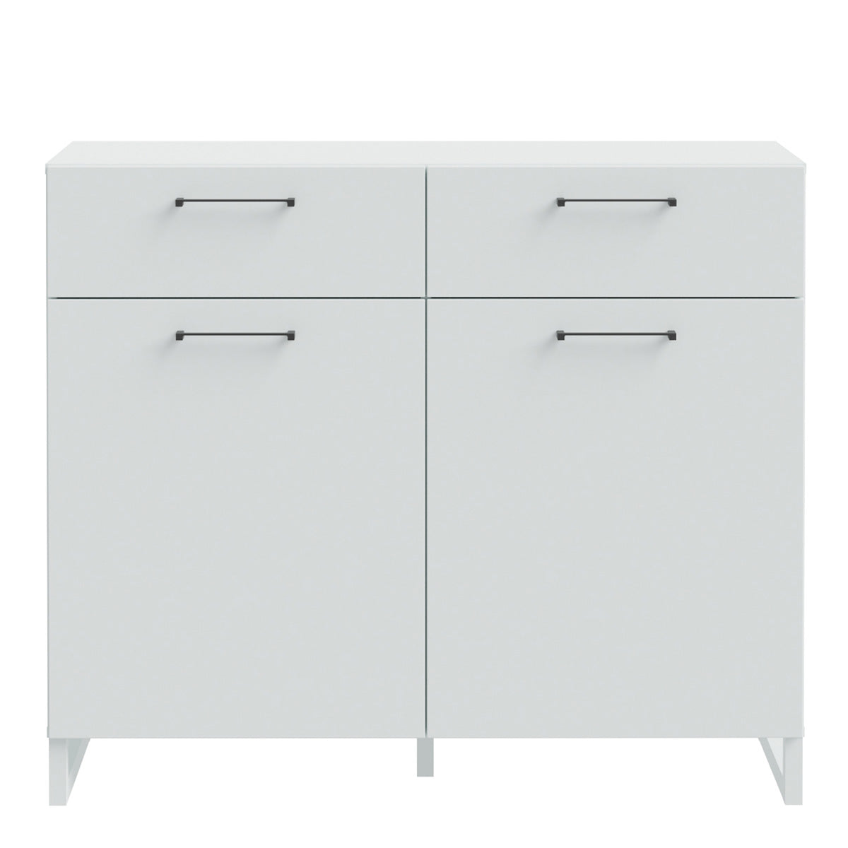 Wooden Sideboard With 2 Doors And 2 Drawers - Sali