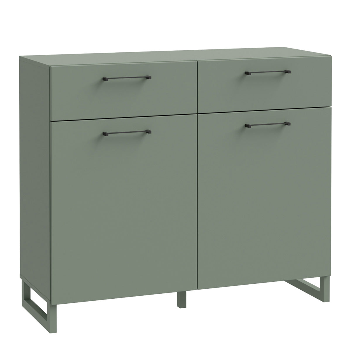 Wooden Sideboard With 2 Doors And 2 Drawers - Sali