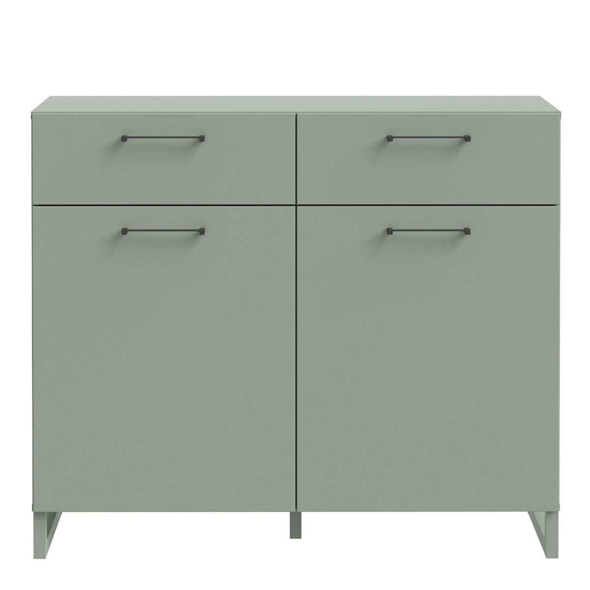 Wooden Sideboard With 2 Doors And 2 Drawers - Sali