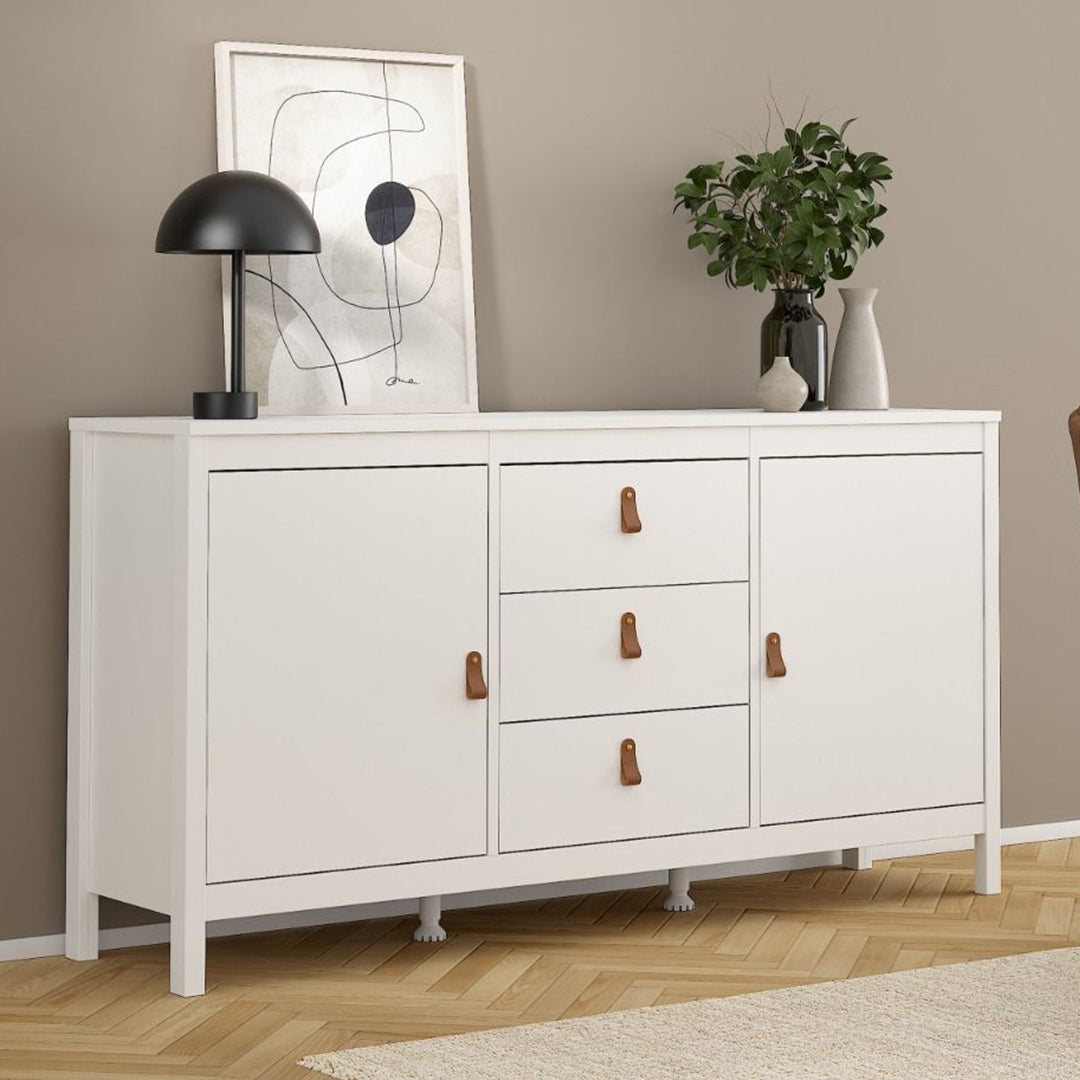 Wooden Sideboard With 2 Doors And 3 Drawers - Barcelona