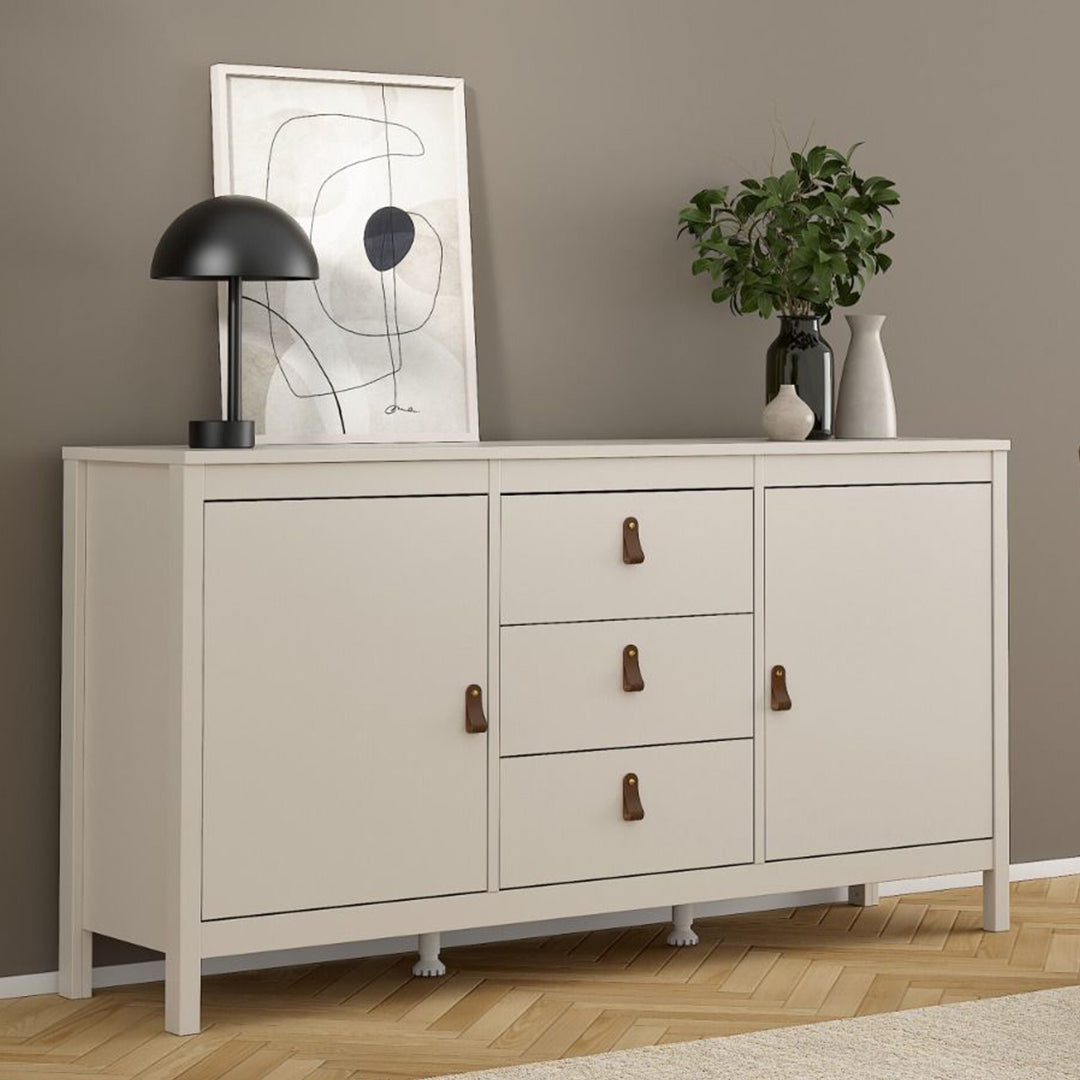 Wooden Sideboard With 2 Doors And 3 Drawers - Barcelona