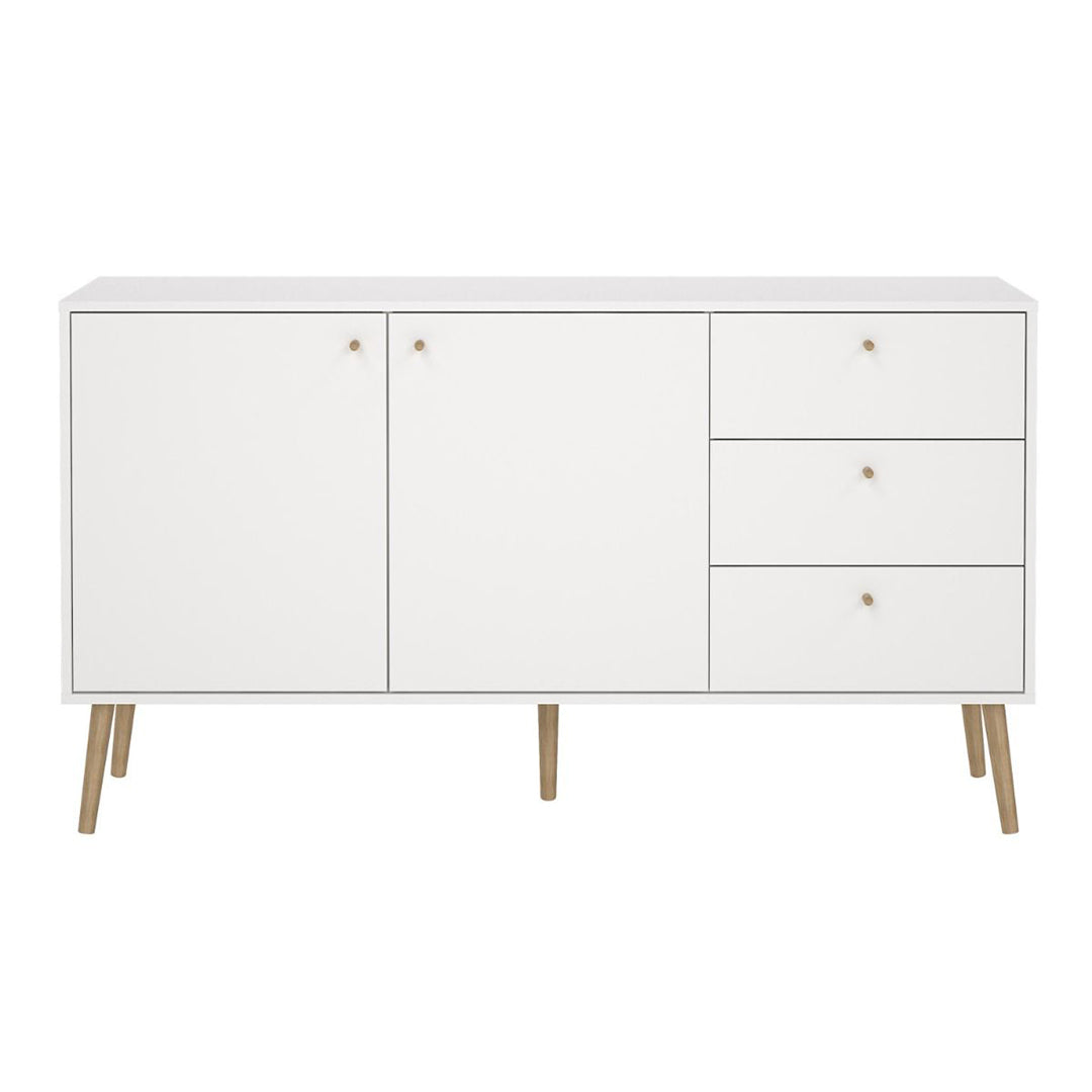 Wooden Sideboard With 2 Doors And 3 Drawers - Cumbria