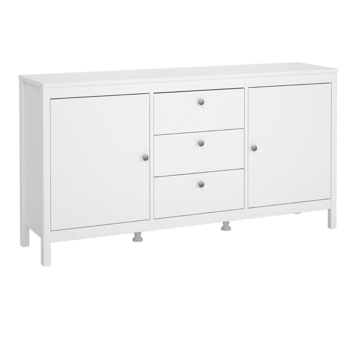 Wooden Sideboard With 2 Doors And 3 Drawers - Madrid