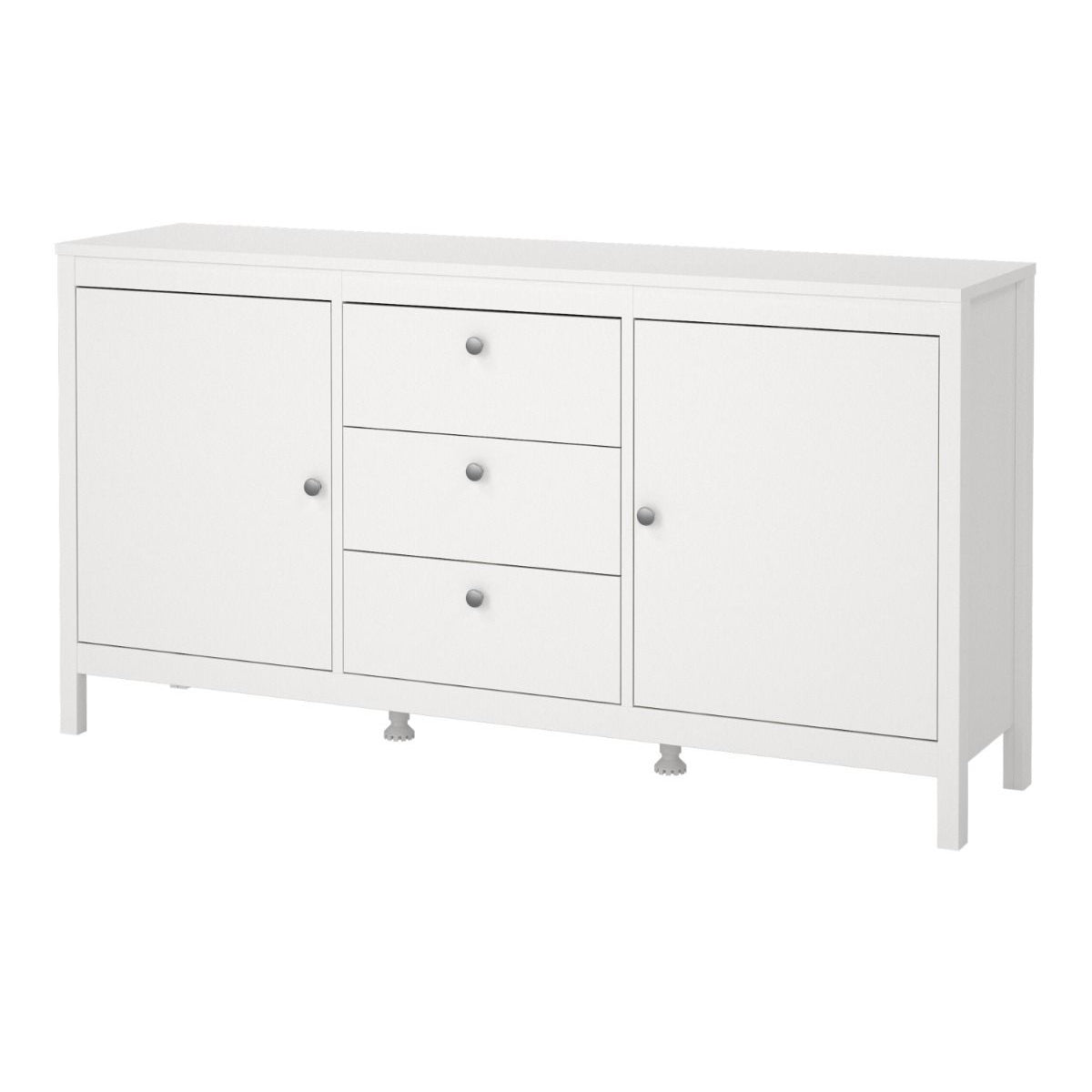 Wooden Sideboard With 2 Doors And 3 Drawers - Madrid