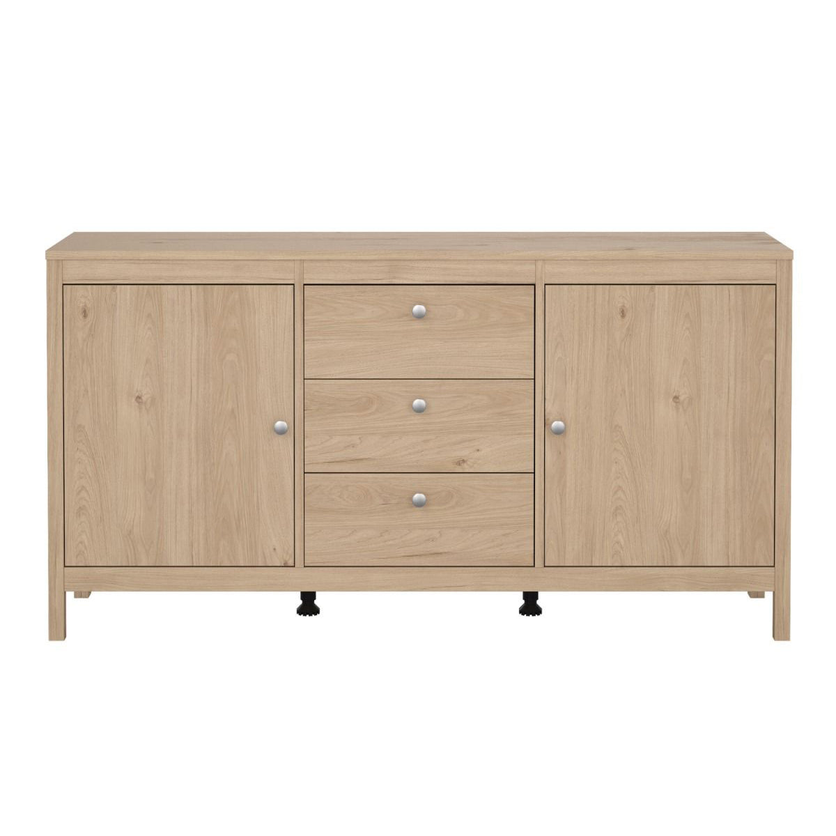 Wooden Sideboard With 2 Doors And 3 Drawers - Madrid