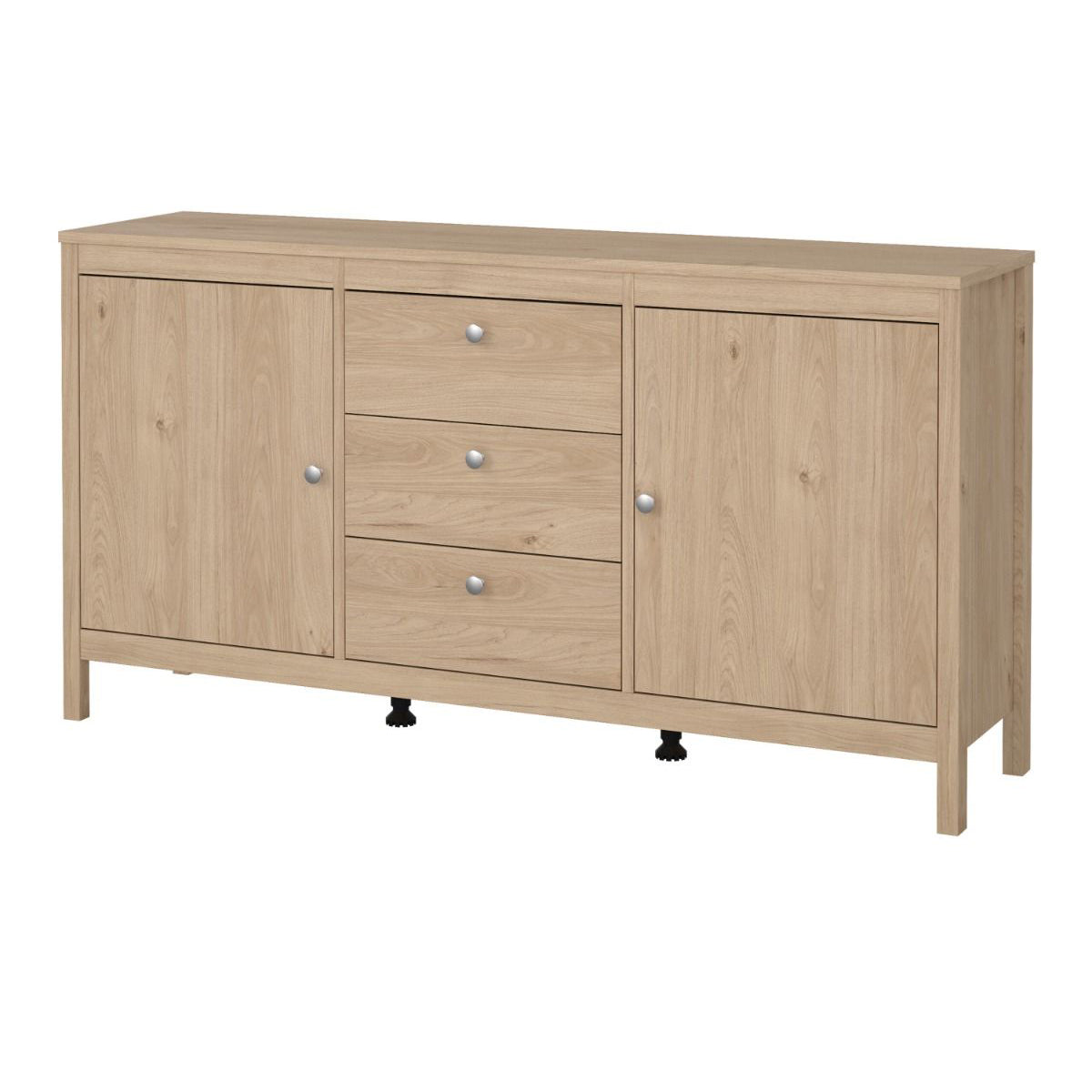 Wooden Sideboard With 2 Doors And 3 Drawers - Madrid