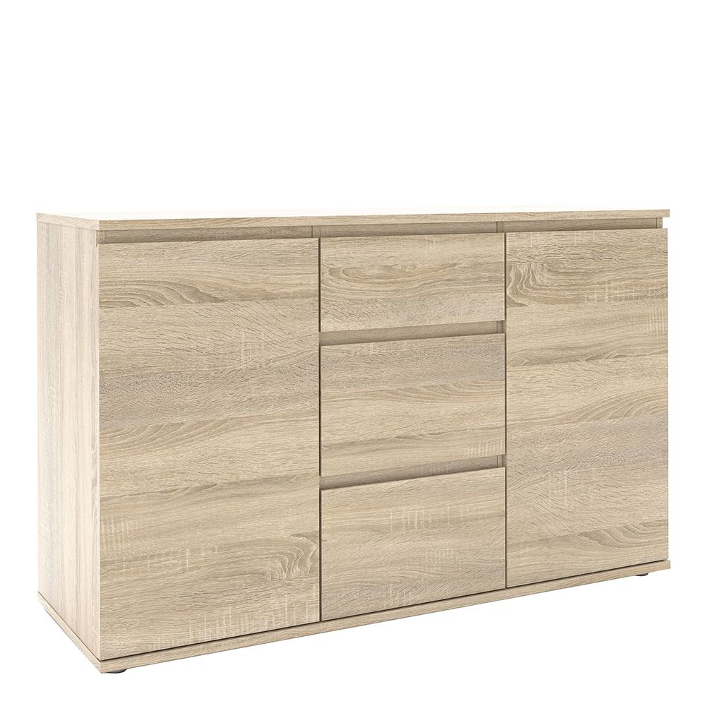 Wooden Sideboard With 2 Doors And 3 Drawers - Nova