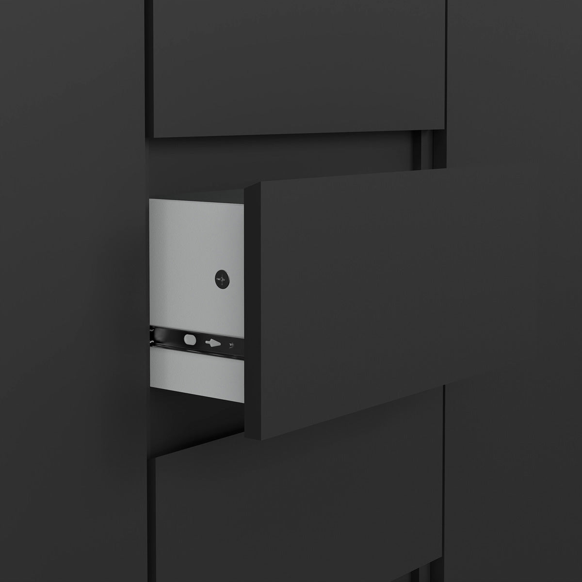 Wooden Sideboard With 2 Doors And 4 Drawers - Naia